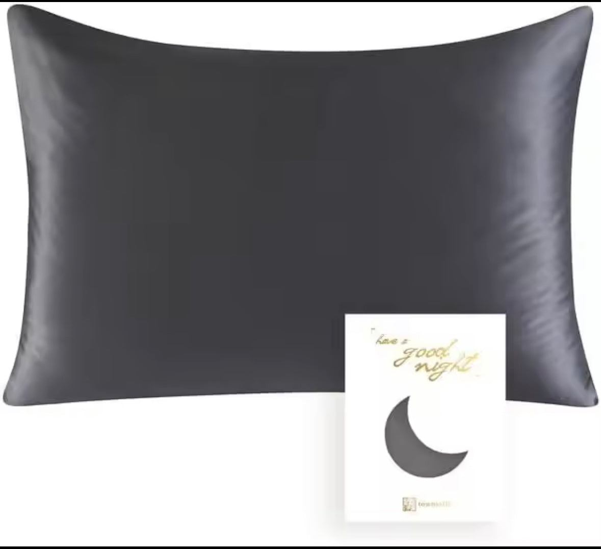 1x Pure Silk Pillowcase Natural Mulberry Silk with Hidden Zipper Soft Breathable Good for Hair&Skin